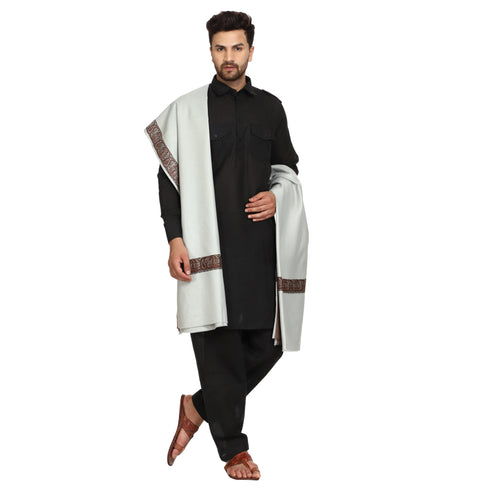 Men's Woven Acrylic Shawl